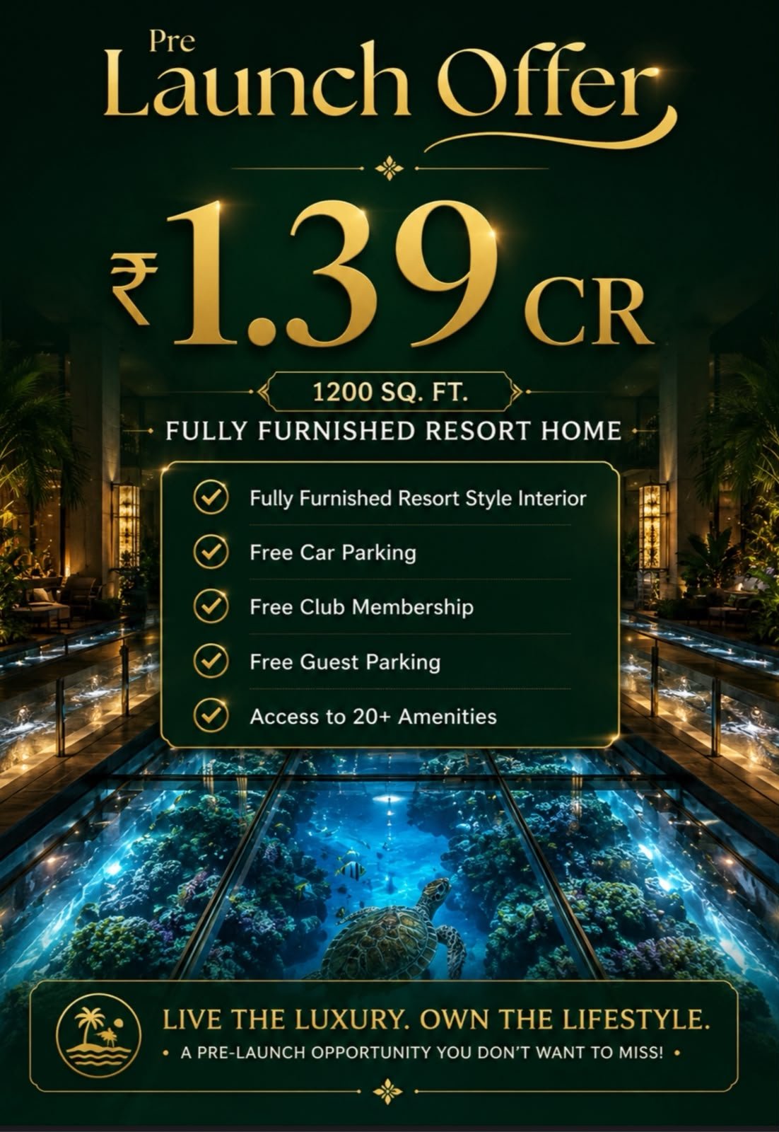 Unicorn Riverside Resort Pricing Details